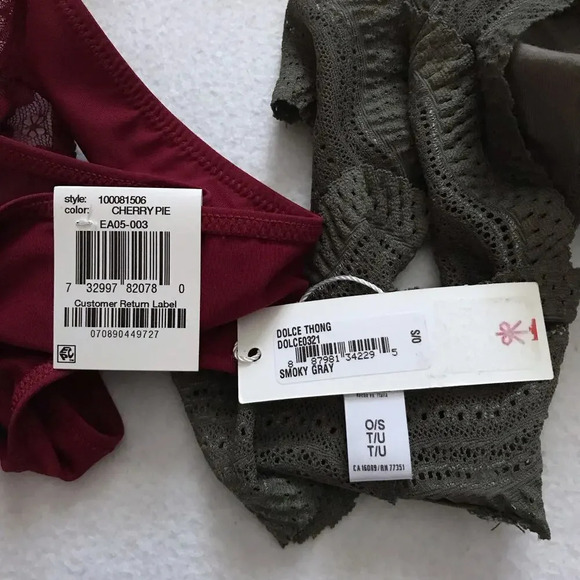 Cosabella and Inc International Concepts NWT Thongs Bundle Women L - Picture 9 of 11